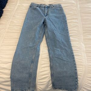 Abercrombie the 90s straight ultra high rise jean